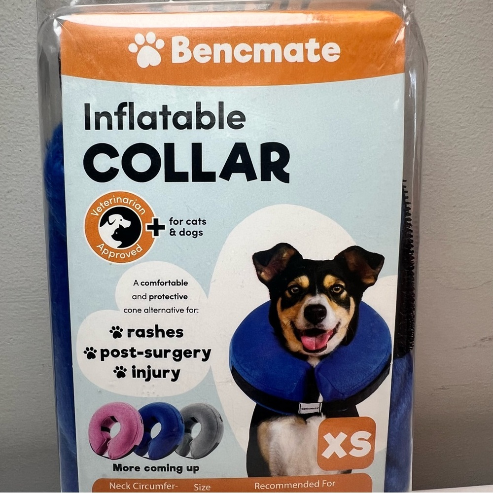 Bencmate Inflatable Collar for Pets - Blue - Picture 2 of 9